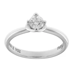 Discount Anello di Fidanzamento Modello Cake in Oro Bianco con Diamanti 0,50 Carati Anelli Di Fidanzamento