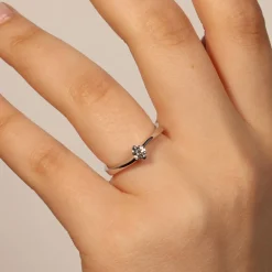 Best Anello di Fidanzamento Incontro in Oro Bianco con Diamante 0,25 Carati Anelli Di Fidanzamento