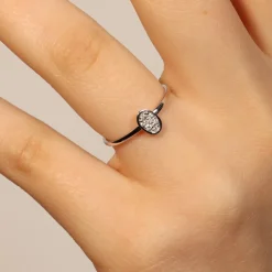 Best Anello di Fidanzamento Cuscino con Diamanti 0,04 Carati Anelli Di Fidanzamento
