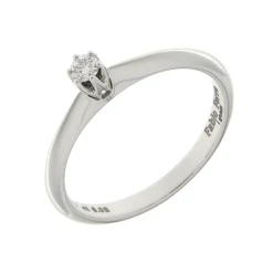 Discount Anello di Fidanzamento Frecce in Oro Bianco con Diamante 0,08 Carati Anelli Di Fidanzamento