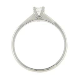 New Anello di Fidanzamento Calice in Oro Bianco con Diamante 0,15 Carati Anelli Di Fidanzamento