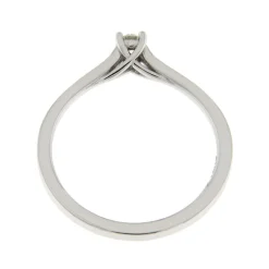 Discount Anello di Fidanzamento Incrocio Mini in Oro Bianco con Diamante 0,10 Carati Anelli Di Fidanzamento