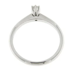 Discount Anello di Fidanzamento Frecce in Oro Bianco con Diamante 0,08 Carati Anelli Di Fidanzamento