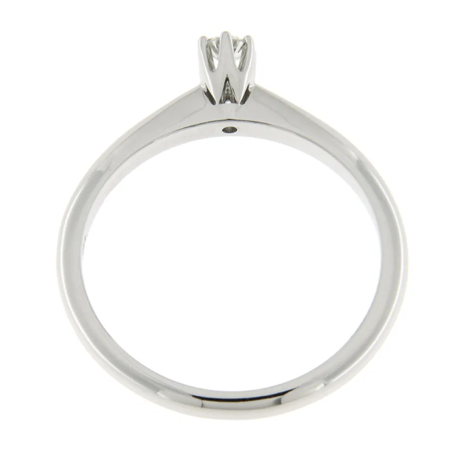 Discount Anello di Fidanzamento Frecce in Oro Bianco con Diamante 0,08 Carati Anelli Di Fidanzamento