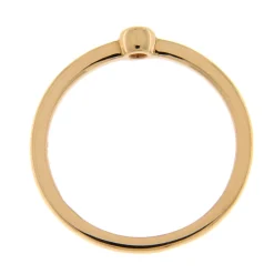 Fashion Anello di Fidanzamento Cipollina in Oro Rosa con Diamante 0,03 Carati Anelli Di Fidanzamento
