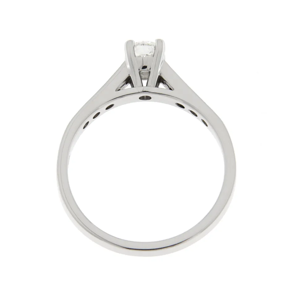 Best Anello di Fidanzamento King in Oro Bianco con Diamanti 0,30 Carati Anelli Di Fidanzamento