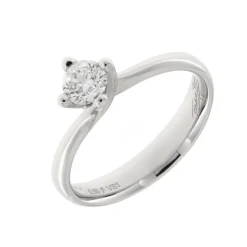 Best Anello di Fidanzamento Intreccio Grande in Oro Bianco con Diamante 1,01 Carati Anelli Di Fidanzamento