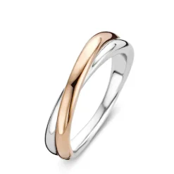 Clearance Anello Donna In Argento 925 Placcato Oro Rosa Ti Sento Milano Gioielli Ti Sento Milano