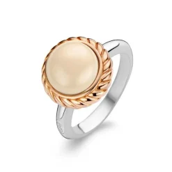 New Anello Donna Ti Sento Milano In Argento Con Resina Nude Gioielli Ti Sento Milano