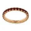 Fashion Anello Eternity Rosso Rubino in Oro Rosa 1,79 Carati Anelli Eternity