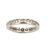Hot Anello Eternity in Oro Bianco con Diamanti Taglio Brillante 0,78 Carati Anelli Eternity