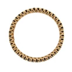 New Anello Eternity in Oro Rosa con Diamanti Neri 0,51 Carati Anelli Eternity