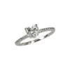 Best Anello Cuore Solitario in Oro Bianco con Zirconi Anelli