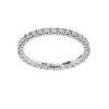 Best Anello Eternity Classic Medio in Oro Bianco e Diamanti 0,70 Carati Anelli Eternity