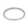 Hot Anello Eternity Classic Piccolo in Oro Bianco e Diamanti 0,52 Carati Anelli Eternity