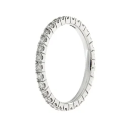 Best Anello Eternity Classic Medio in Oro Bianco e Diamanti 0,70 Carati Anelli Eternity