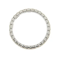 Best Anello Eternity Classic Medio in Oro Bianco e Diamanti 0,70 Carati Anelli Eternity