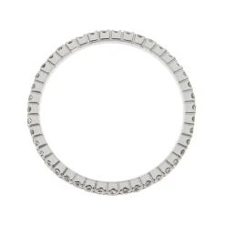 Hot Anello Eternity Classic Piccolo in Oro Bianco e Diamanti 0,52 Carati Anelli Eternity