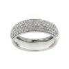 Fashion Anello Fascia in Oro Bianco e Diamanti Anelli