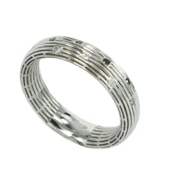 Best Anello Fascia in Oro Bianco con Diamanti Neri Anelli