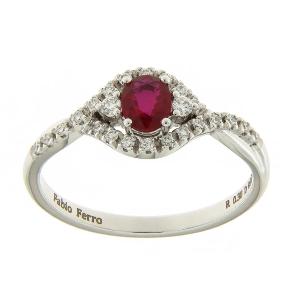 Clearance Anello Incanto di Rubino e Diamanti Anelli