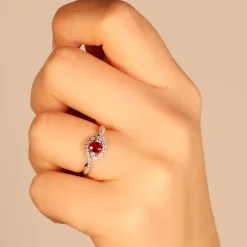 Clearance Anello Incanto di Rubino e Diamanti Anelli