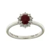 Discount Anello Kate Mini con Rubino e Diamanti Taglio Brillante Anelli