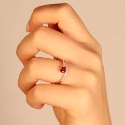 Best Anello Sogno di Rubino in Oro Bianco Anelli