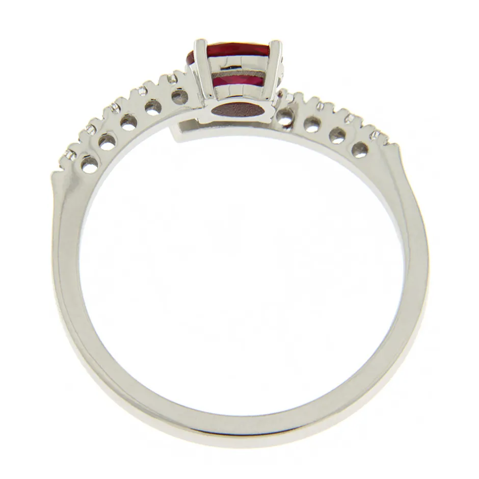 Best Anello Sogno di Rubino in Oro Bianco Anelli
