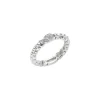 Outlet Anello Fope Collezione Eka in Oro Bianco con Diamanti Gioielli Fope