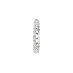 Outlet Anello Fope Collezione Eka in Oro Bianco con Diamanti Gioielli Fope