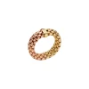 New Anello Fope Collezione Essentials Flex It in Oro Rosa e Giallo Gioielli Fope
