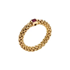 Best Anello Fope Collezione Souls Flex It in Oro Giallo con Rubino Gioielli Fope