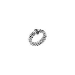 Hot Anello Fope Collezione Vendome in Oro Bianco e Diamanti Neri Uomo Gioielli Fope Uomo