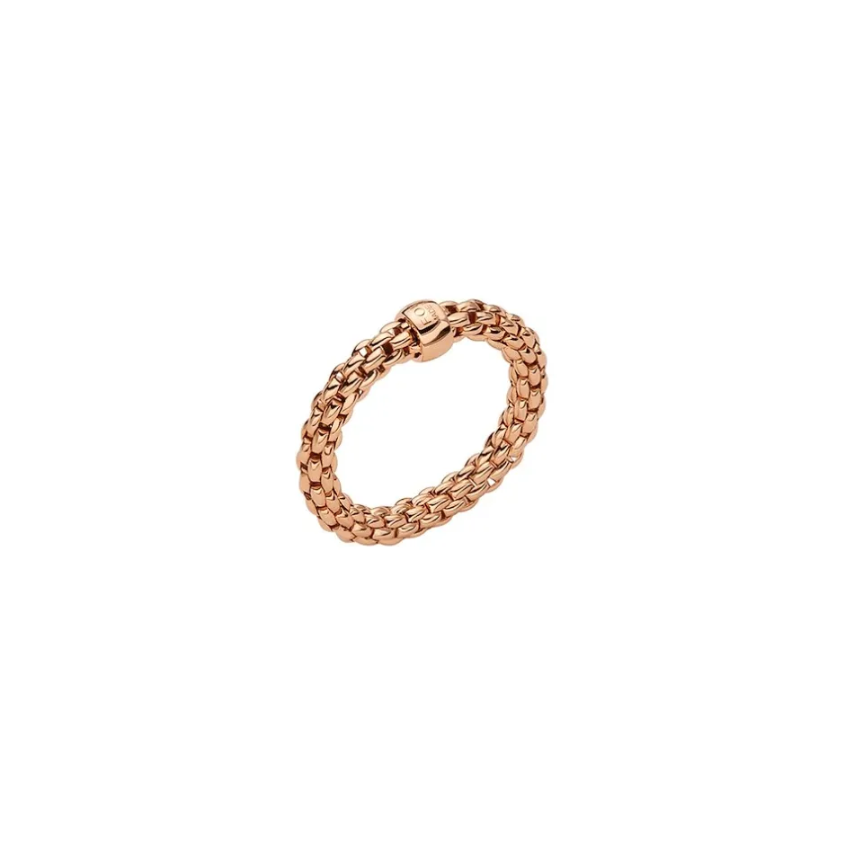 Clearance Anello Fope Flex It Collezione Essentials in Oro Rosa Gioielli Fope