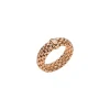 Outlet Anello Fope Flex It Collezione Essentials con Barretta in Oro Rosa Gioielli Fope