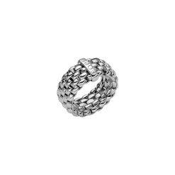 New Anello Fope Flex It Collezione Essentials in Oro Bianco Gioielli Fope