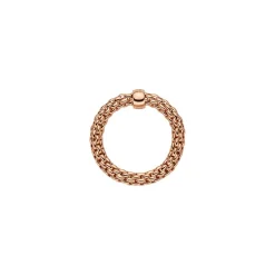 Clearance Anello Fope Flex It Collezione Essentials in Oro Rosa Gioielli Fope