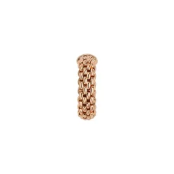Outlet Anello Fope Flex It Collezione Essentials con Barretta in Oro Rosa Gioielli Fope