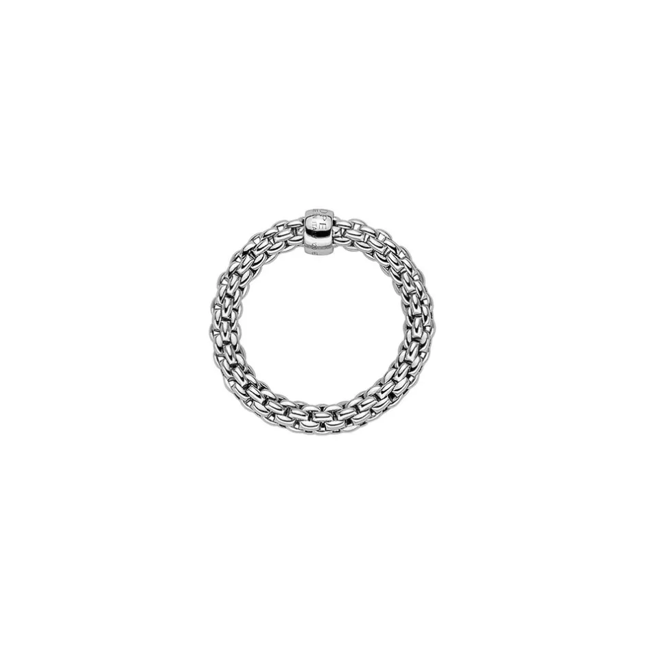 Discount Anello Fope Flex It Collezione Essentials in Oro Bianco Gioielli Fope