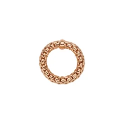 Outlet Anello Fope Flex It Collezione Essentials con Barretta in Oro Rosa Gioielli Fope