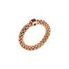 Outlet Anello Fope Souls Flex It in Oro Rosa con Rubino Gioielli Fope