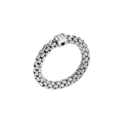 Discount Anello Fope Souls Flex It in Oro Bianco con Diamante Gioielli Fope