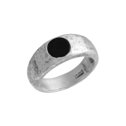 Sale Anello Giovanni Raspini Martellato Onice Uomo Gioielli Giovanni Raspini Uomo