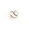 Discount Anello Madi Collezione Laguna Solitario con Quarzo Verde Gioielli Madi
