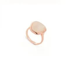 Clearance Anello Madi Collezione Laguna con Quarzo Idrotermale Colore Avorio Gioielli Madi