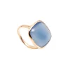 Sale Anello Madi Laguna Blu con Singolo Quarzo Celeste Gioielli Madi