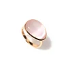 Hot Anello Madi Laguna Goccia con Quarzo Idrotermale Rosa Gioielli Madi