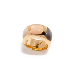 Discount Anello Madi Laguna Pesca con Tris di Quarzi Colorati Gioielli Madi