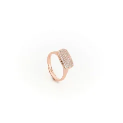 New Anello Madi Safari con Zirconi Bianchi Gioielli Madi
